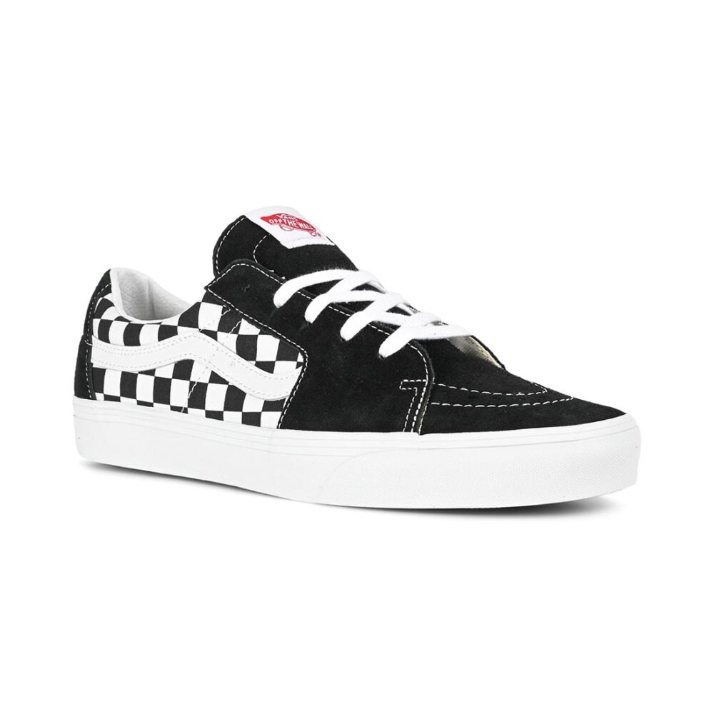 Vans Classic Sk8-Low Skate Shoes - Black Checkerboard