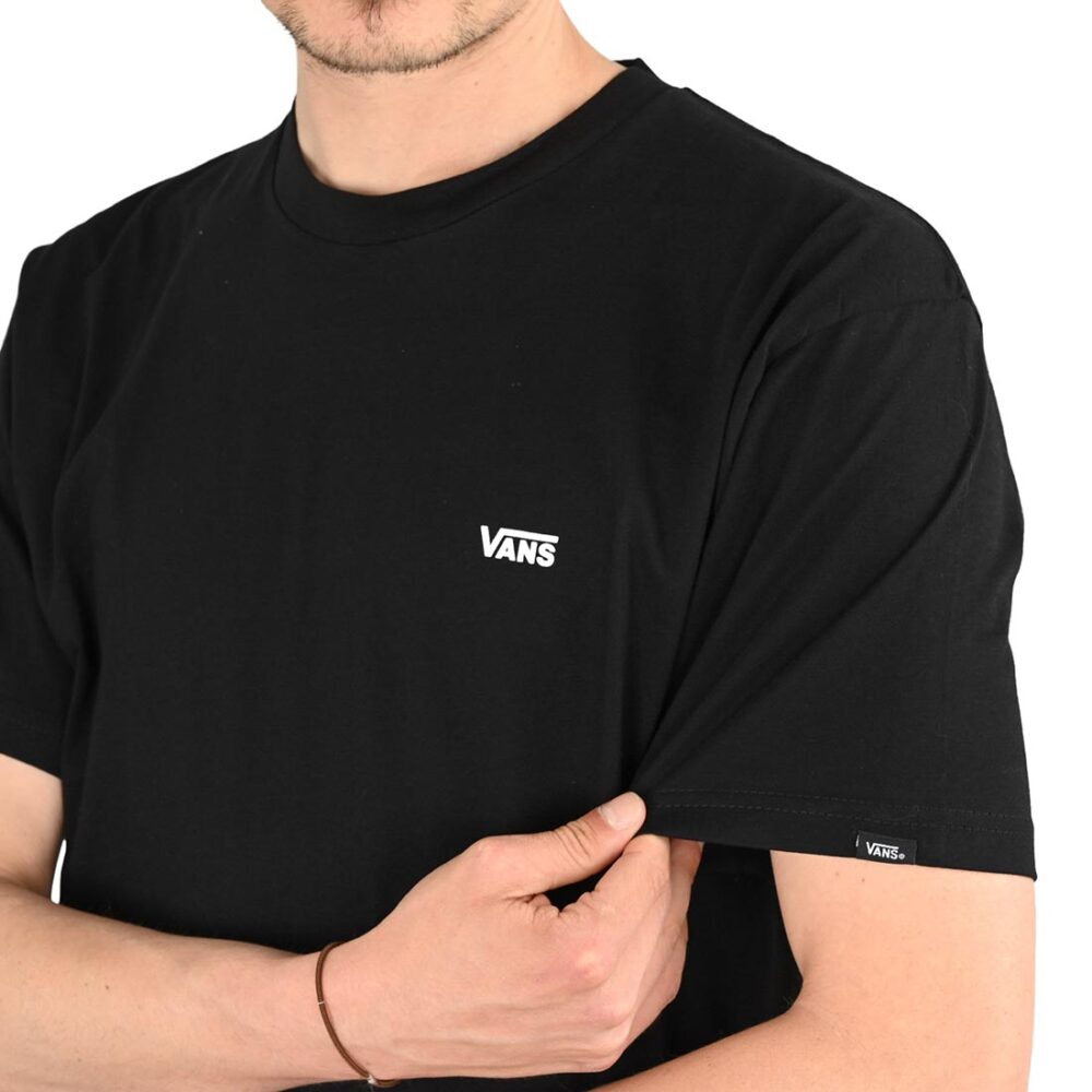 Vans Left Chest Logo S/S T-Shirt - Black/White
