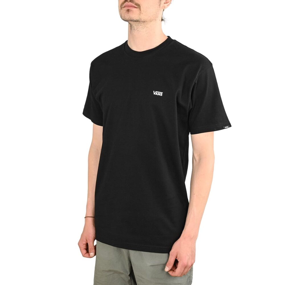 Vans Left Chest Logo S/S T-Shirt - Black/White
