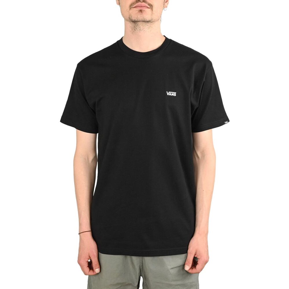 Vans Left Chest Logo S/S T-Shirt - Black/White