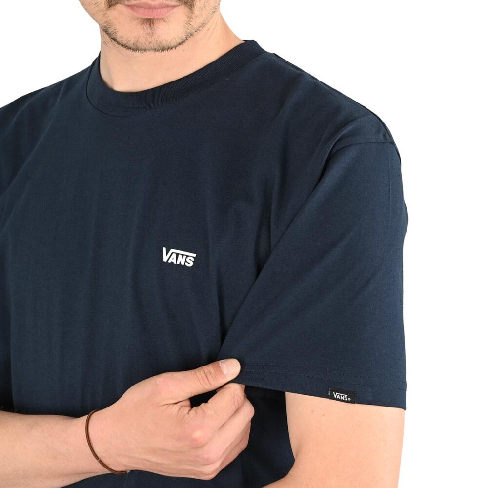 Vans Left Chest Logo S/S T-Shirt - Navy/White