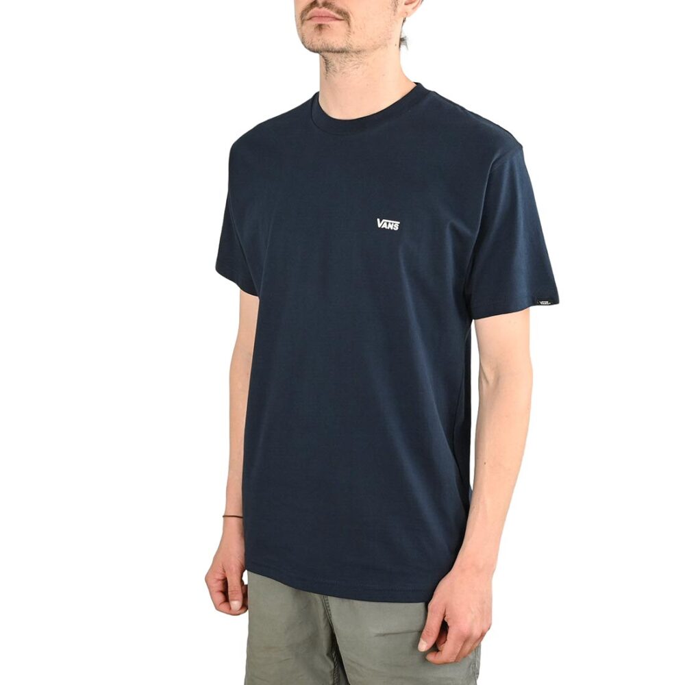 Vans Left Chest Logo S/S T-Shirt - Navy/White