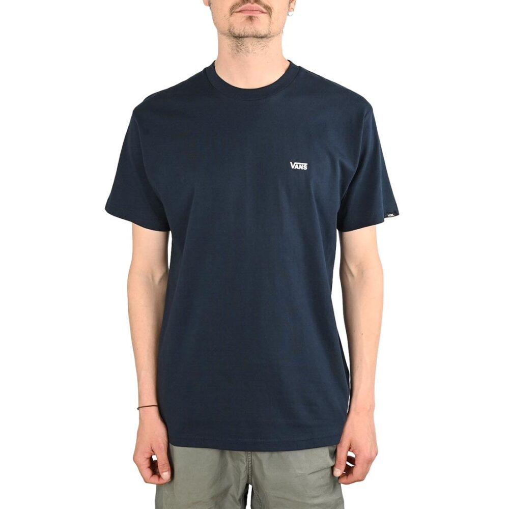 Vans Left Chest Logo S/S T-Shirt - Navy/White