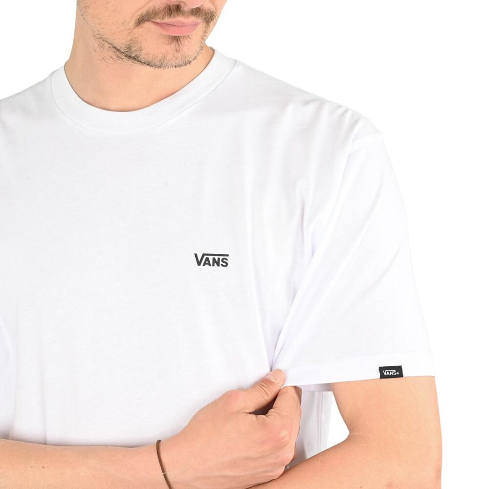 Vans Left Chest Logo S/S T-Shirt - White/Black