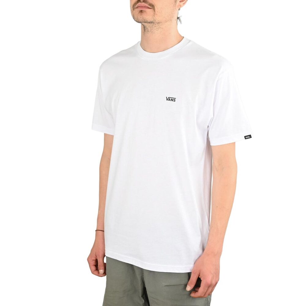 Vans Left Chest Logo S/S T-Shirt - White/Black