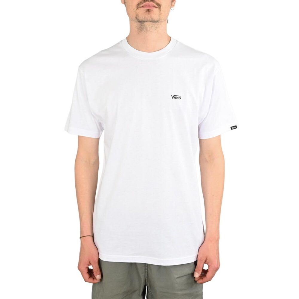 Vans Left Chest Logo S/S T-Shirt - White/Black