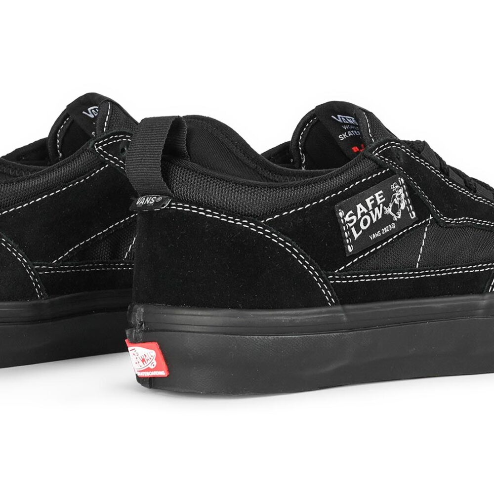 Vans Safe Low Skate Shoes - Black/Black