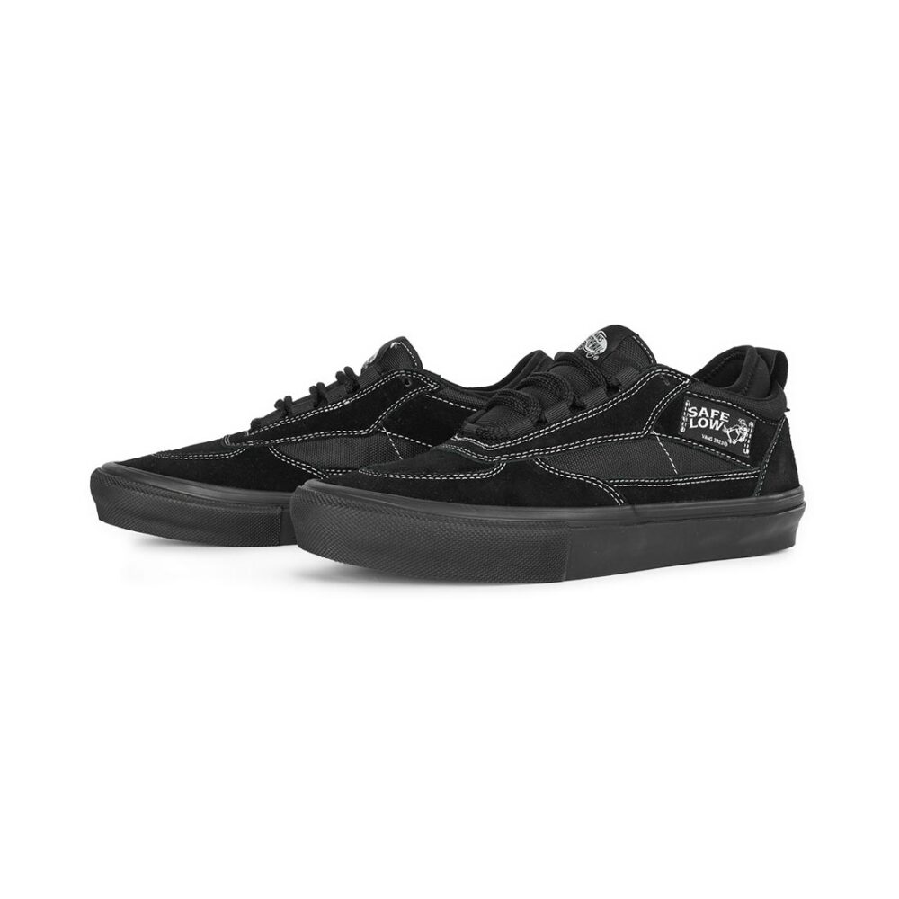 Vans Safe Low Skate Shoes - Black/Black