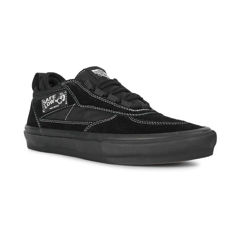 Vans Safe Low Skate Shoes - Black/Black