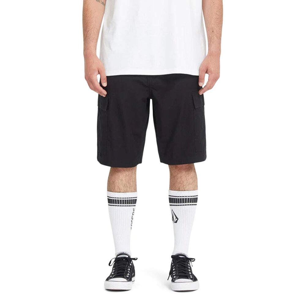 Volcom Strange Tripper 22" Cargo Shorts - Black