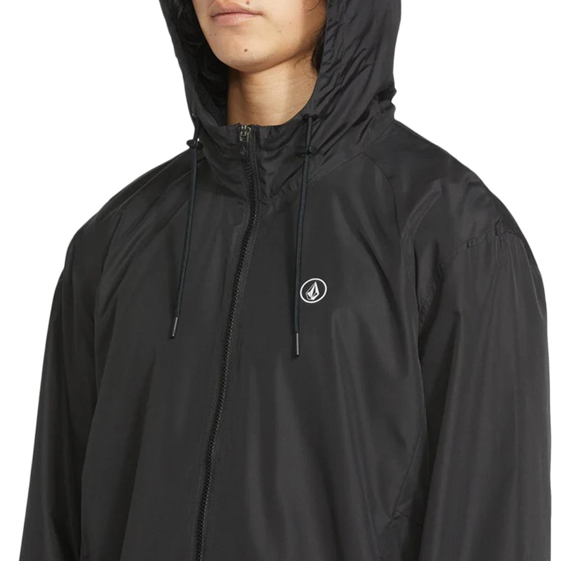 Volcom Wavern Windbreaker Jacket - Black - Supereight