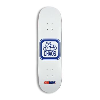 411VM Chaos Ex7 8.5" Skateboard Deck - White