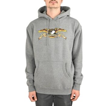 Anti Hero Eagle Pullover Hoodie - Grey Heather