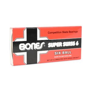 Bones Swiss Super 6 Ball Skateboard Bearings (8 Pack)