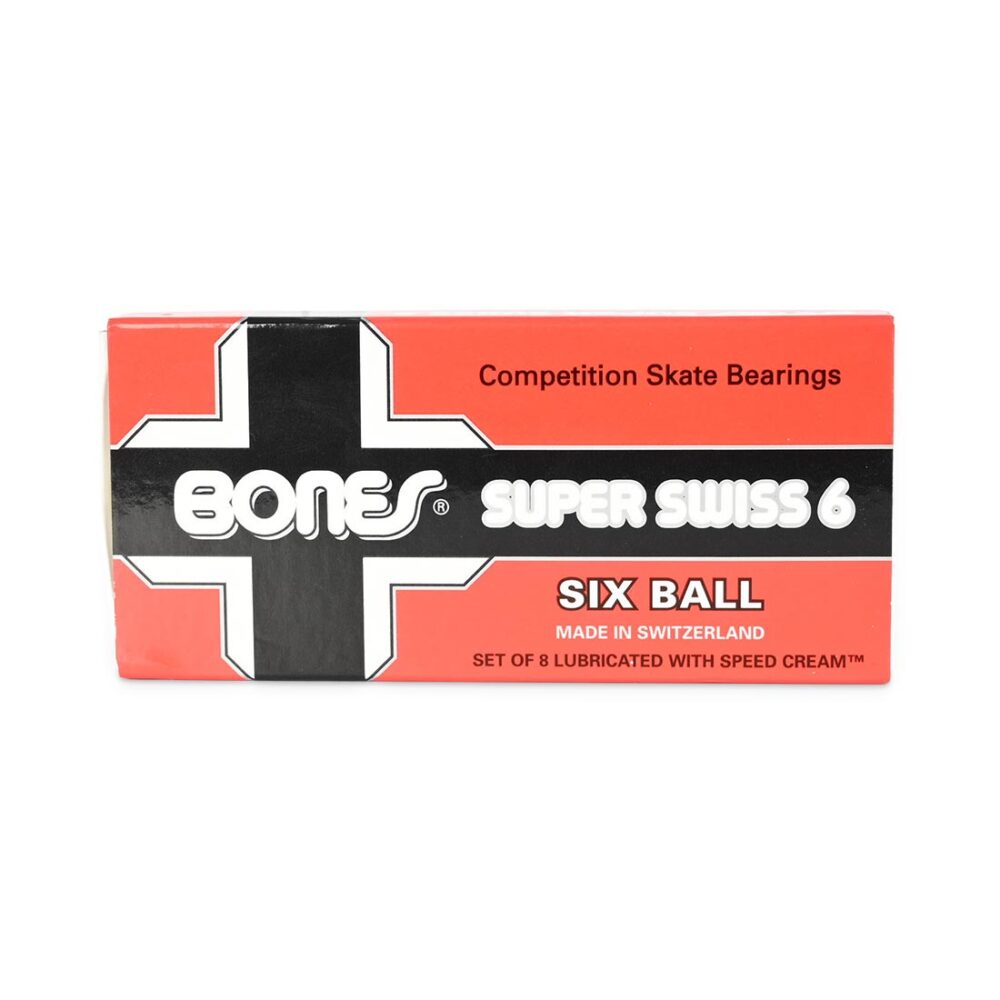 Bones Swiss Super 6 Ball Skateboard Bearings (8 Pack)