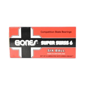 Bones Swiss Super 6 Ball Skateboard Bearings (8 Pack)
