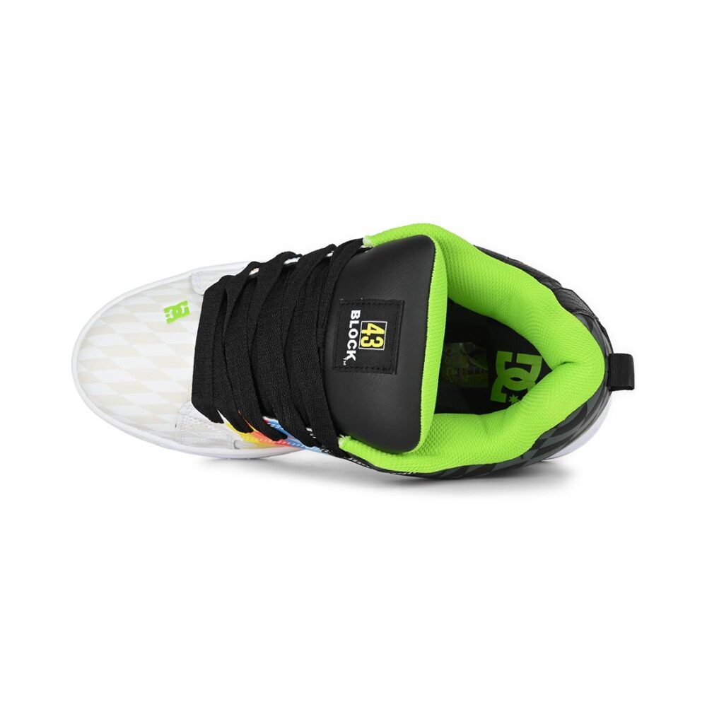 DC x 43i Court Graffik Skate Shoes - Black/White/Multi