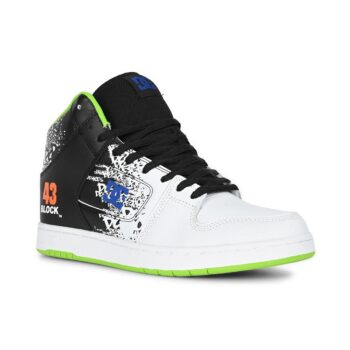 DC x 43i Manteca 4 High-Top Skate Shoes - Black/White/Multi