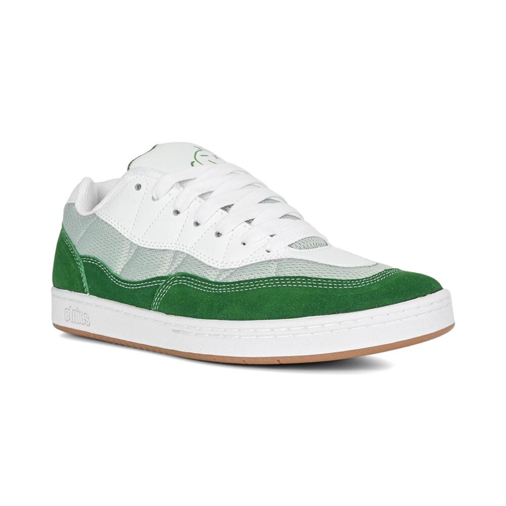 Etnies Snake Skate Shoes - Green/White/Grey