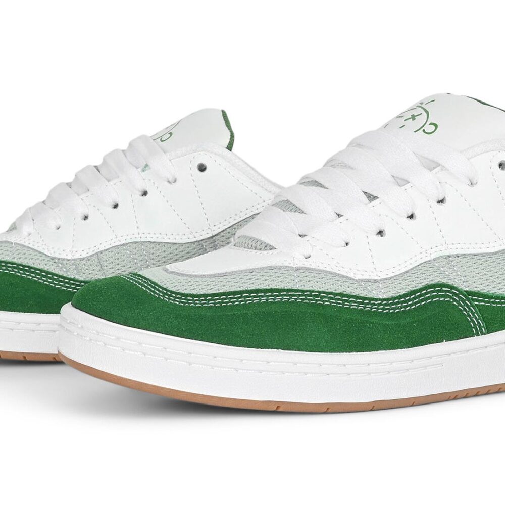 Etnies Snake Skate Shoes - Green/White/Grey