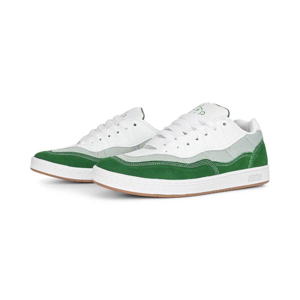 Etnies Snake Skate Shoes - Green/White/Grey