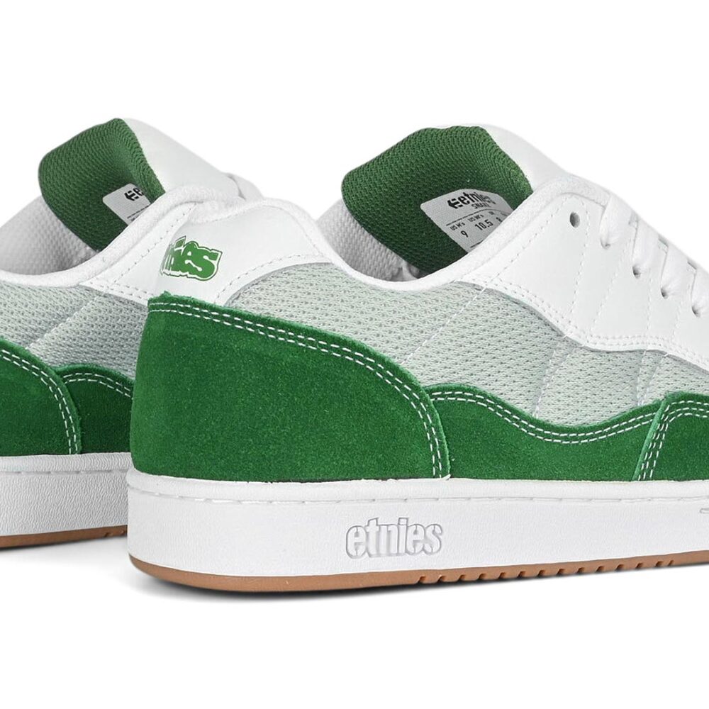 Etnies Snake Skate Shoes - Green/White/Grey