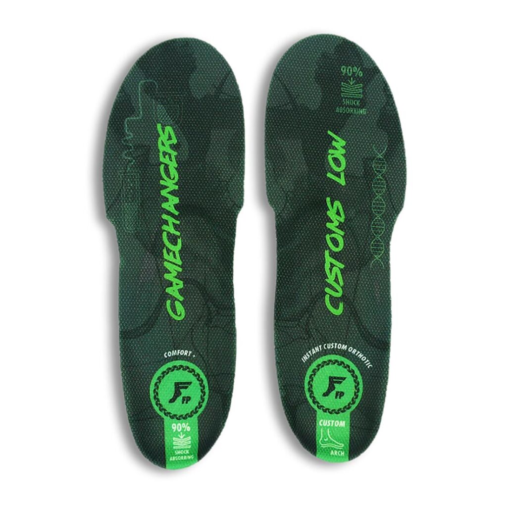 Footprint Gamechanger Low 3mm Insoles - Black Camo/Green