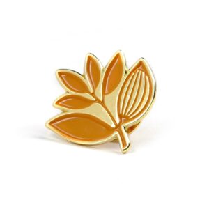 Magenta Plant Enamel Pin Badge