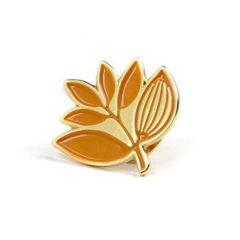 Magenta Plant Enamel Pin Badge