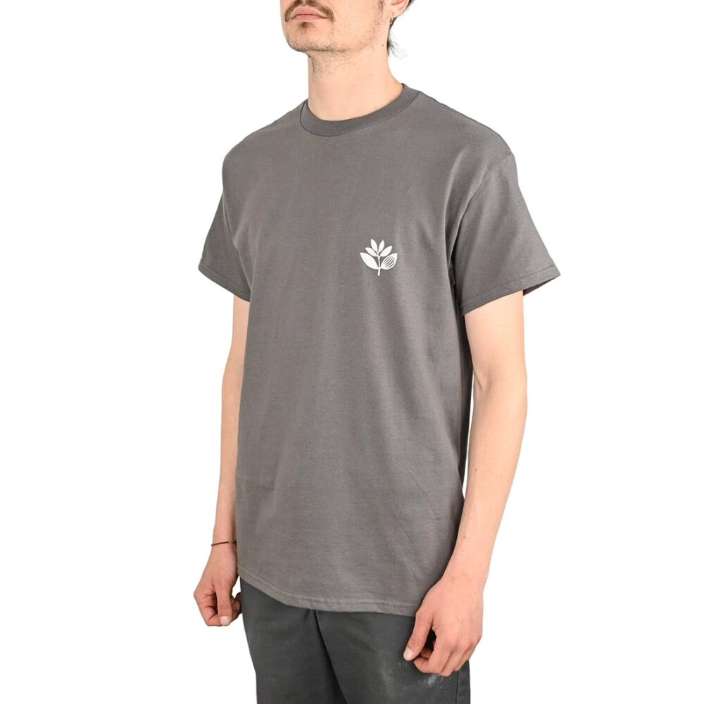 Magenta Plant S/S T-Shirt - Graphite