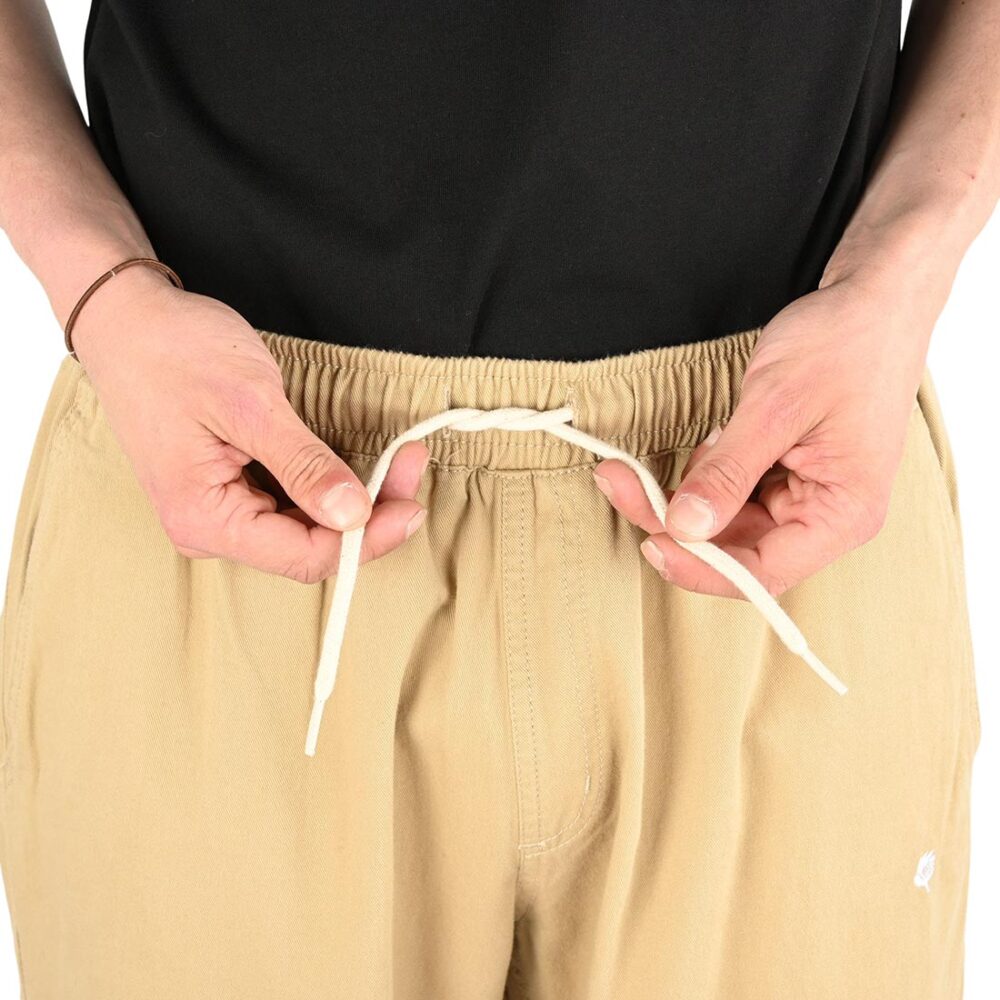 Magenta Slack Tapered Pants - Beige