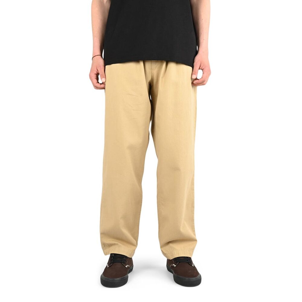 Magenta Slack Tapered Pants - Beige