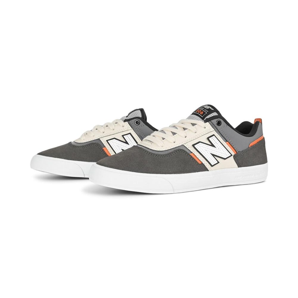 New Balance Numeric 306 Jamie Foy Skate Shoes - Black Cement/Sea Salt