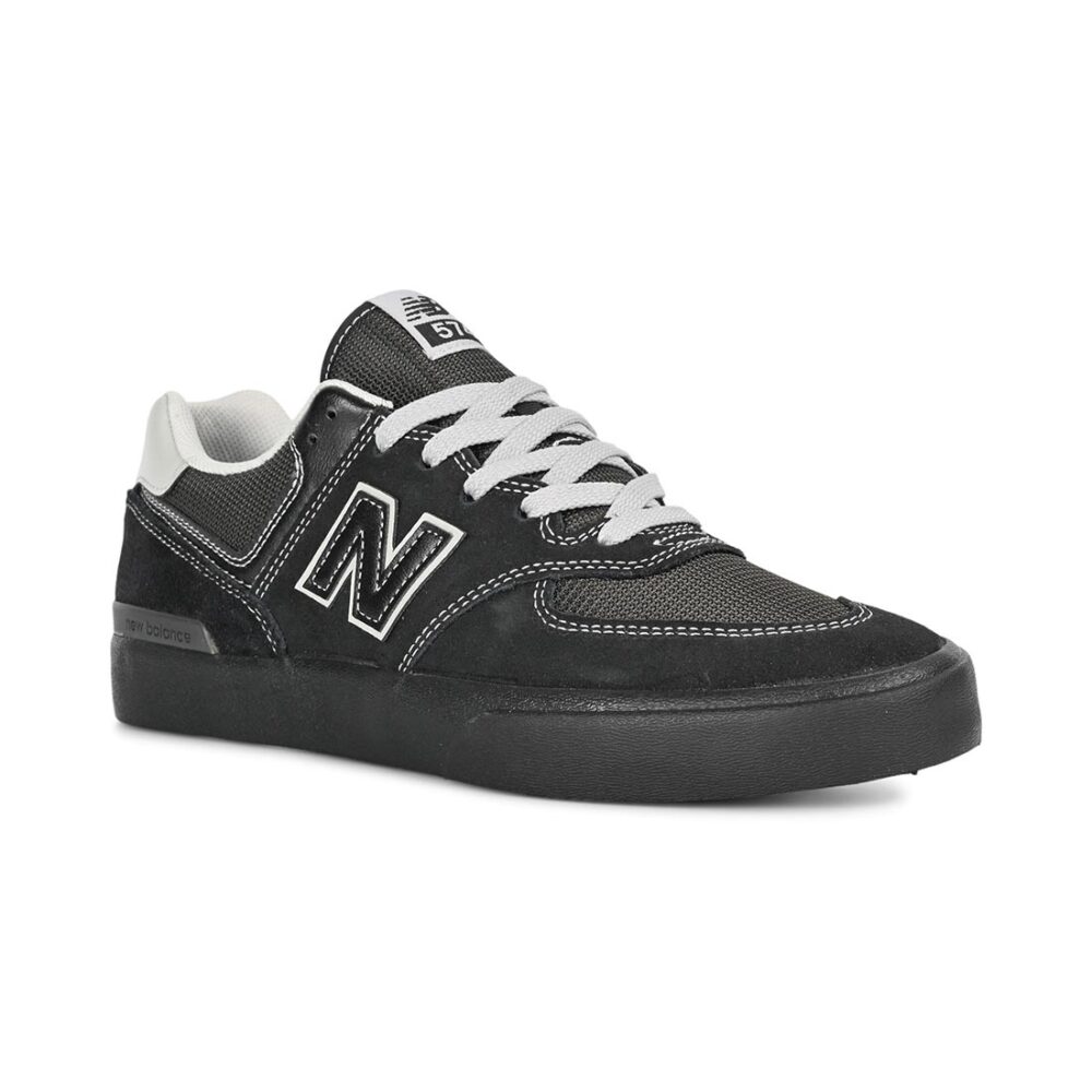 New Balance Numeric 574 Vulc Skate Shoes - Black/Grey (AW25)
