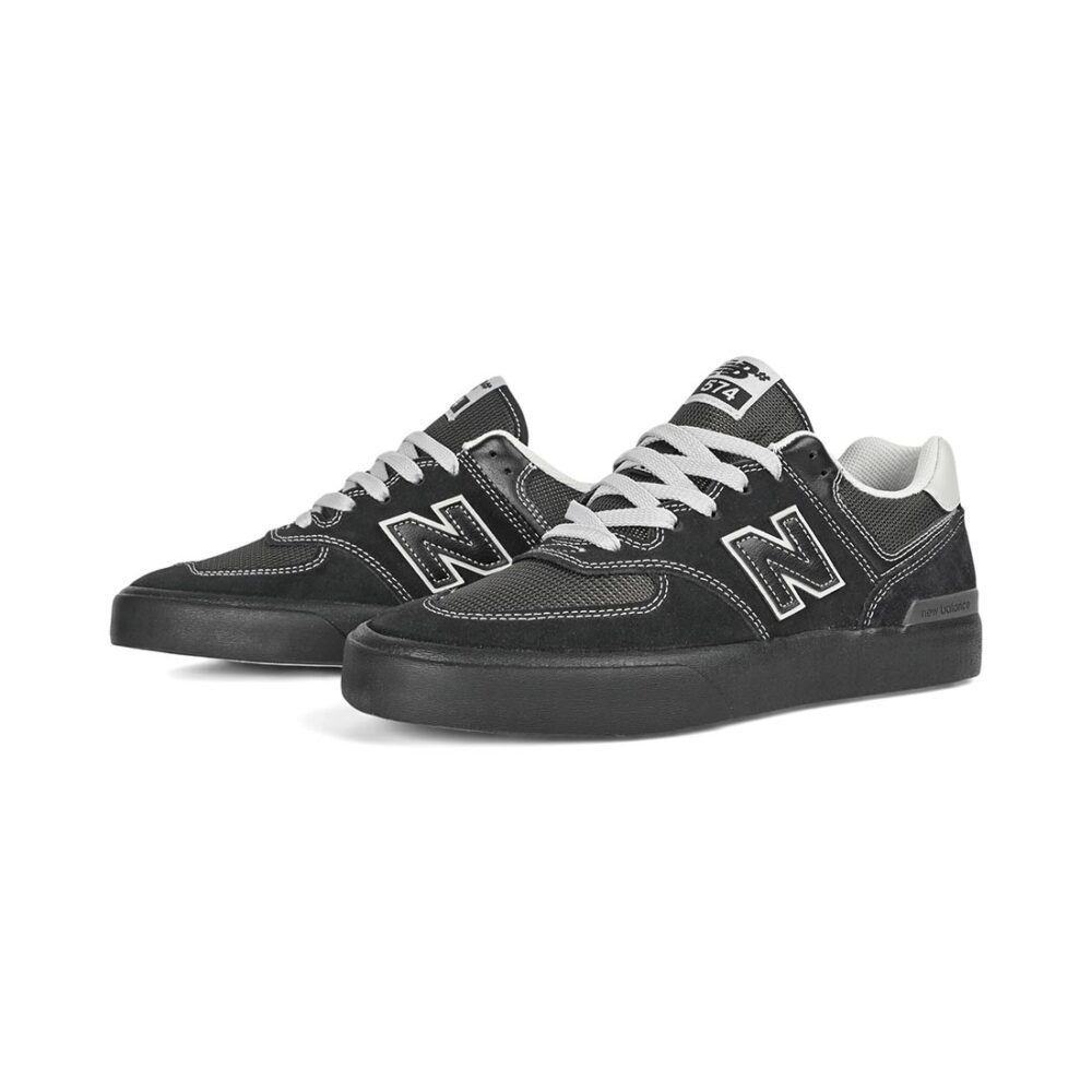 New Balance Numeric 574 Vulc Skate Shoes - Black/Grey (AW25)
