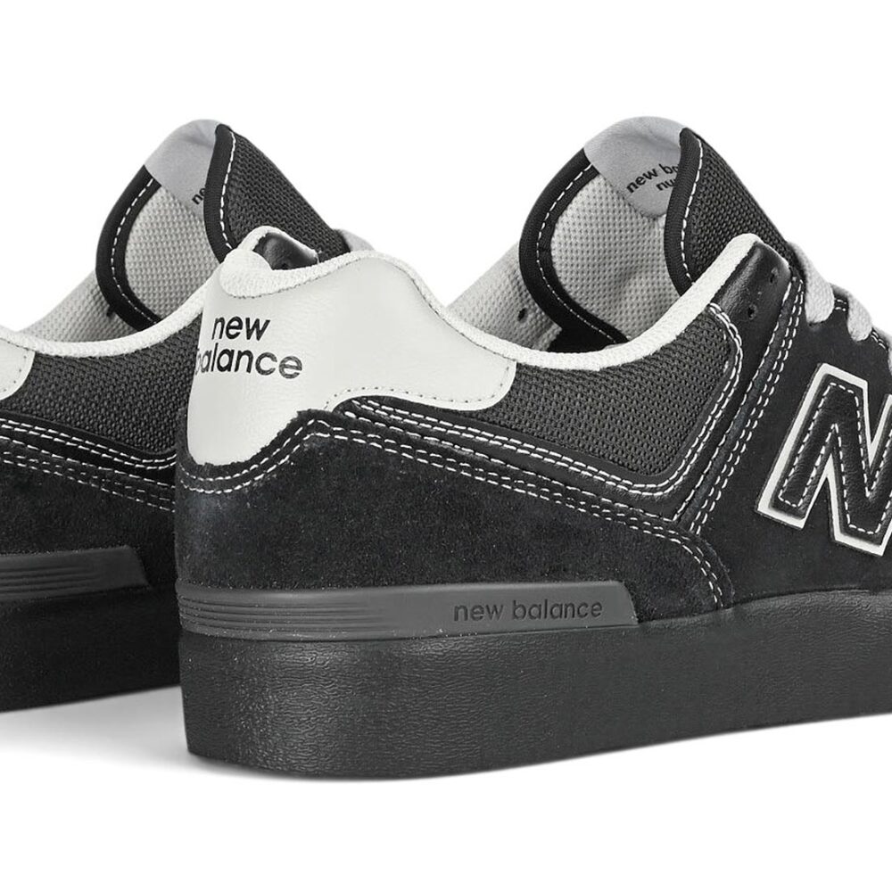 New Balance Numeric 574 Vulc Skate Shoes - Black/Grey (AW25)