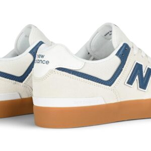 New Balance Numeric 574 Vulc Skate Shoes - Sea Salt/Dark Shoreline Blue