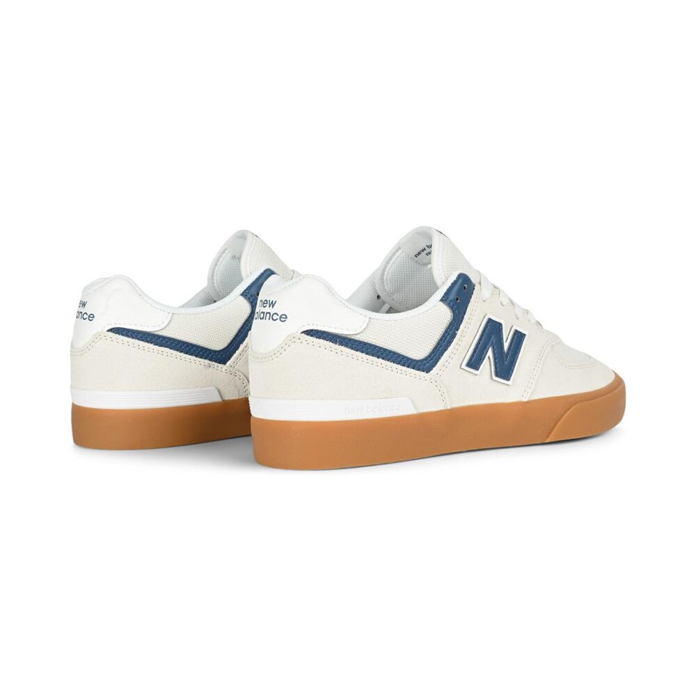 New Balance Numeric 574 Vulc Skate Shoes - Sea Salt/Dark Shoreline Blue