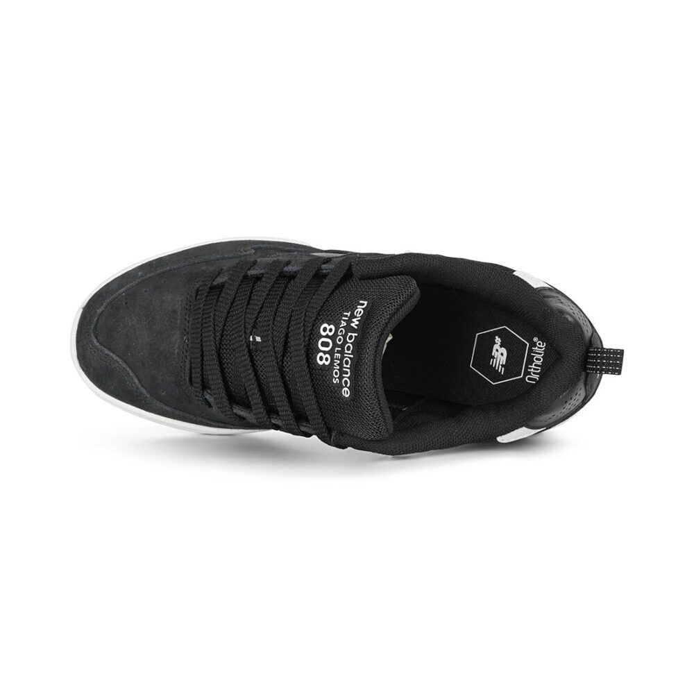 New Balance Numeric 808L Tiago Lemos Skate Shoes - Black/White