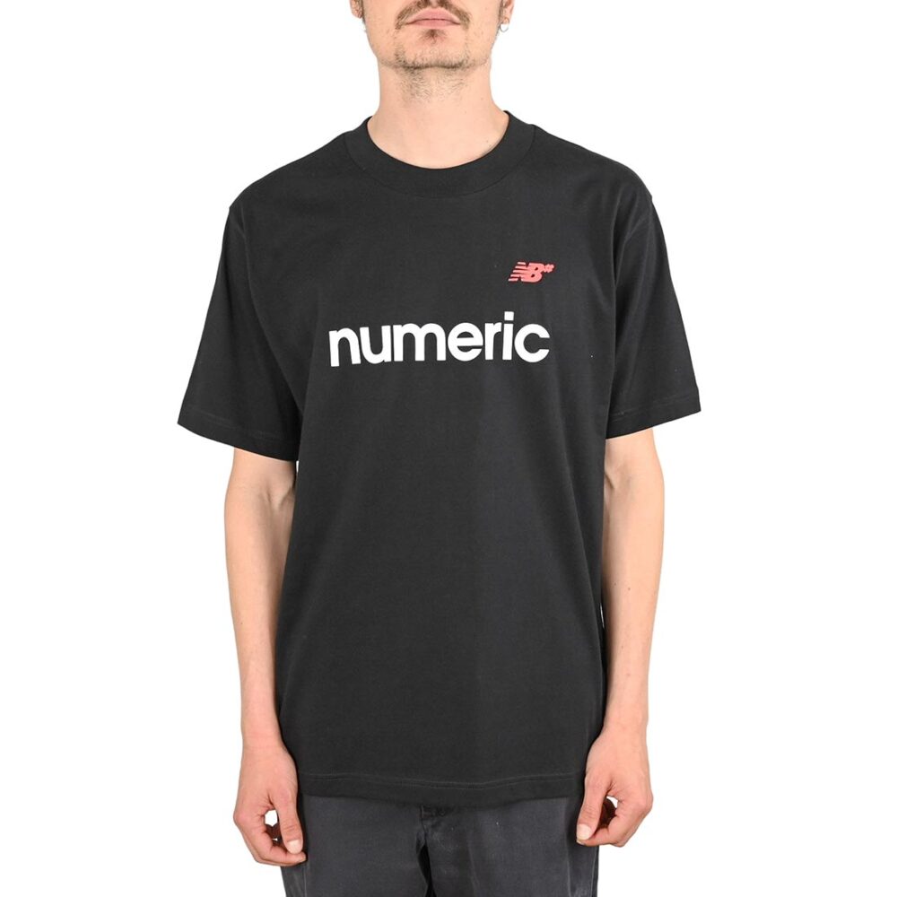 New Balance Numeric Linear Logo S/S T-Shirt - Black