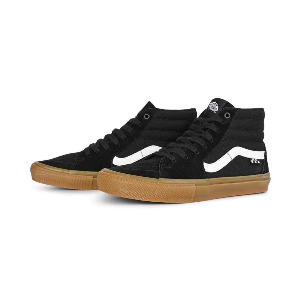 Vans Sk8-Hi Skate Shoes - Black/Gum