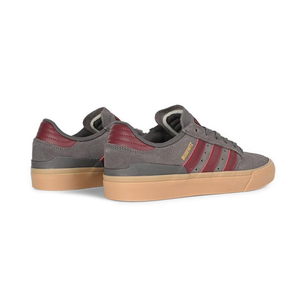 Adidas Busenitz Vulc II Skate Shoes - Charcoal/Shadow Red/Gum