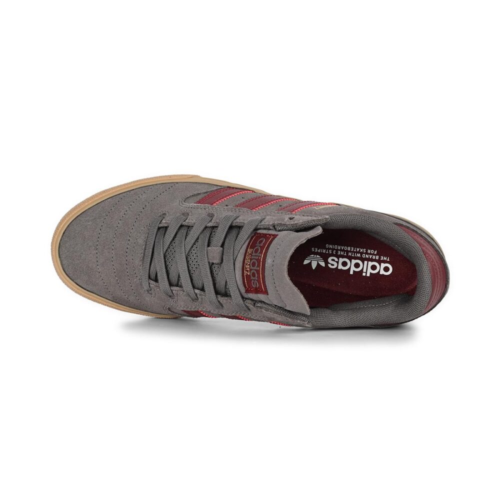 Adidas Busenitz Vulc II Skate Shoes - Charcoal/Shadow Red/Gum