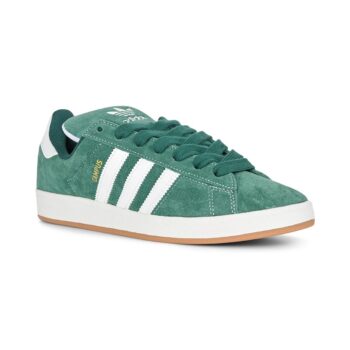 Adidas Campus ADV Skate Shoes - Green/White/Gold