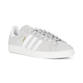 Adidas Campus ADV Skate Shoes - Grey/Cloud White/Gold Metallic
