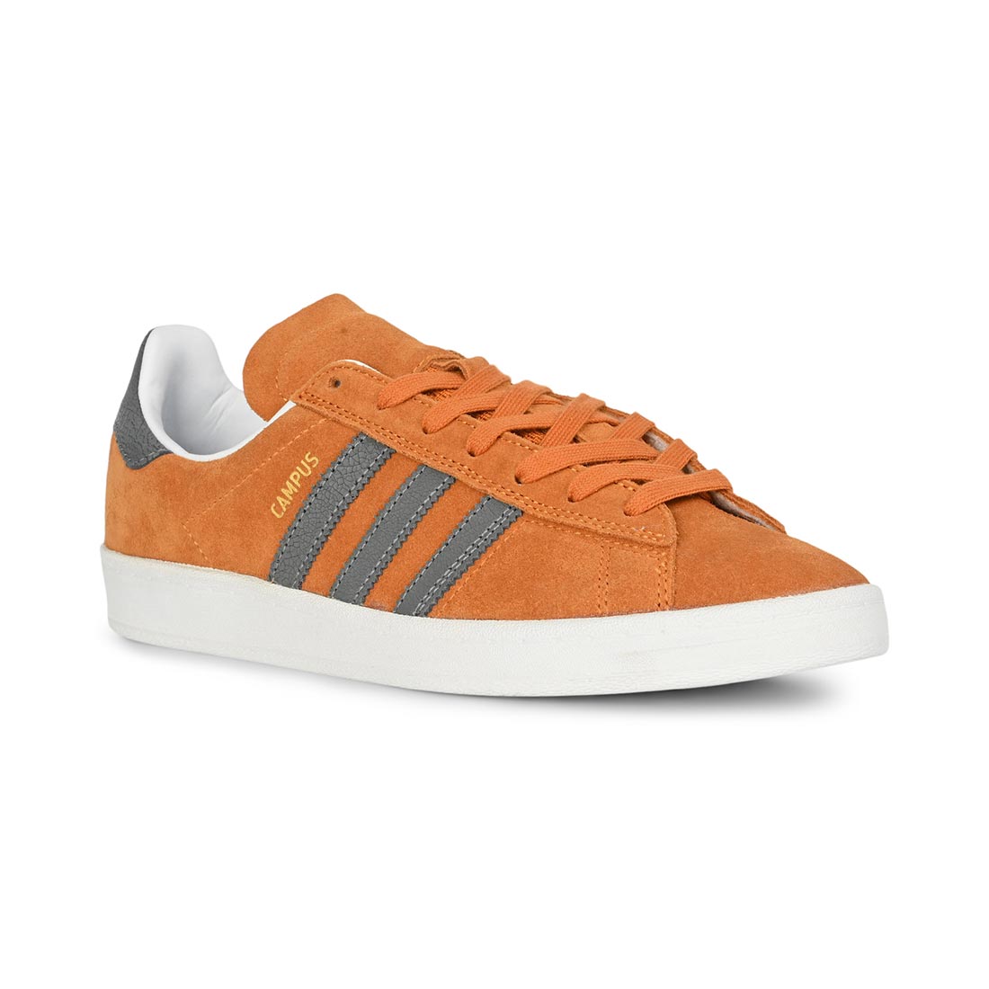 Adidas Campus ADV Skate Shoes - Orange/Grey/White