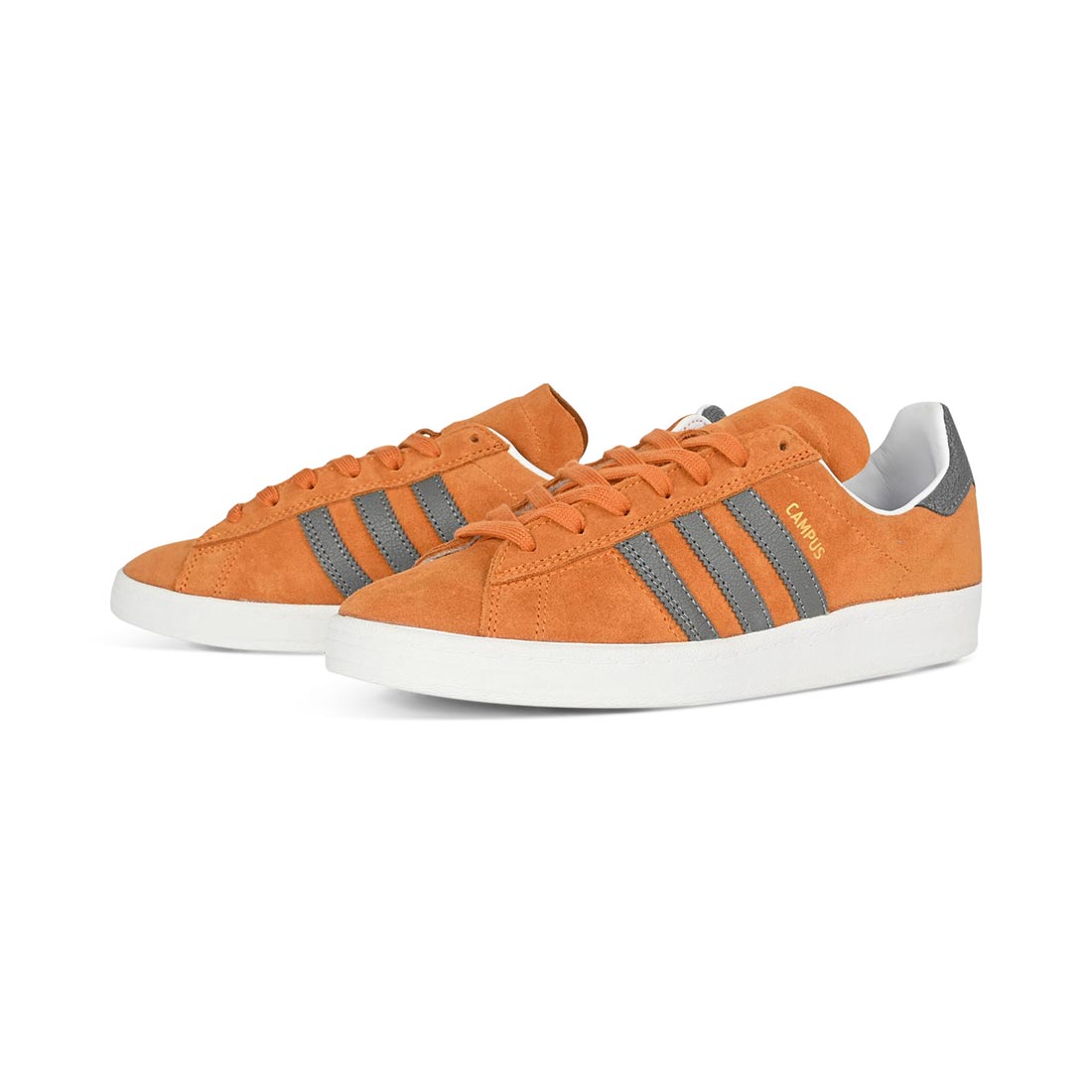 Adidas Campus ADV Skate Shoes - Orange/Grey/White