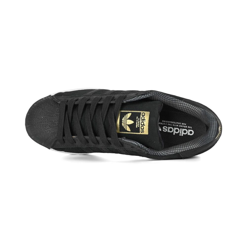 Adidas Superstar ADV Skate Shoes - Core Black/Core Black/White