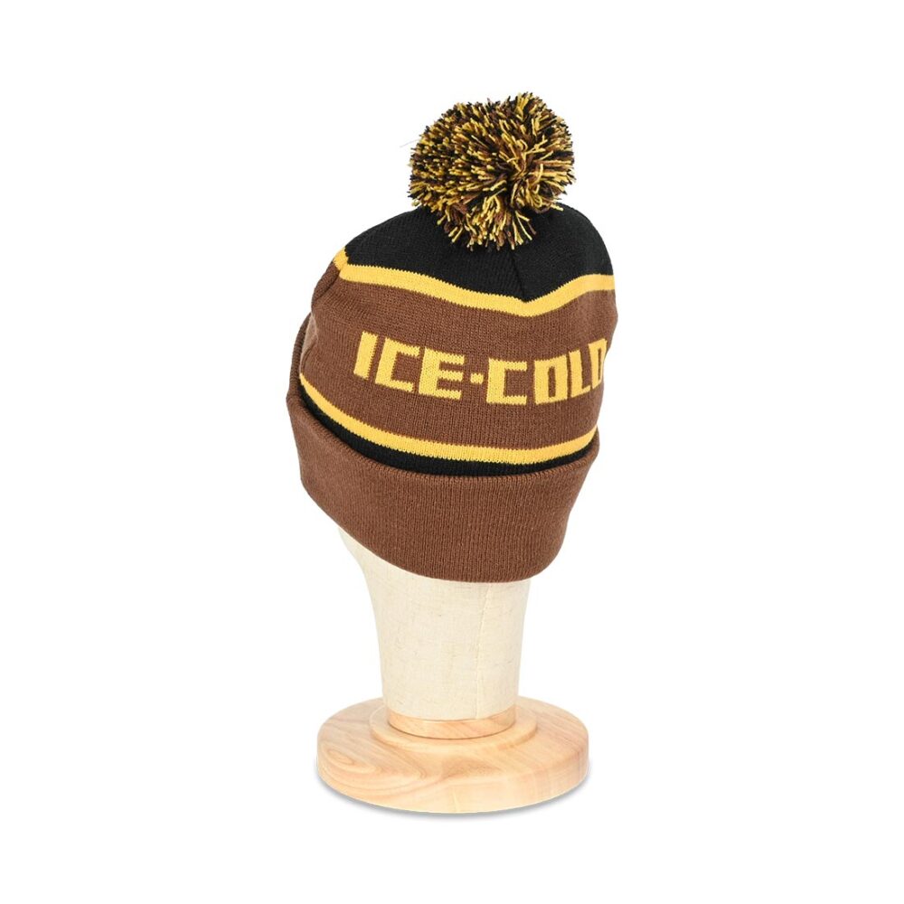 Anti Hero Ice Cold Pom Beanie Hat - Black/Brown/Gold