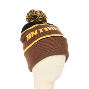Anti Hero Ice Cold Pom Beanie Hat - Black/Brown/Gold